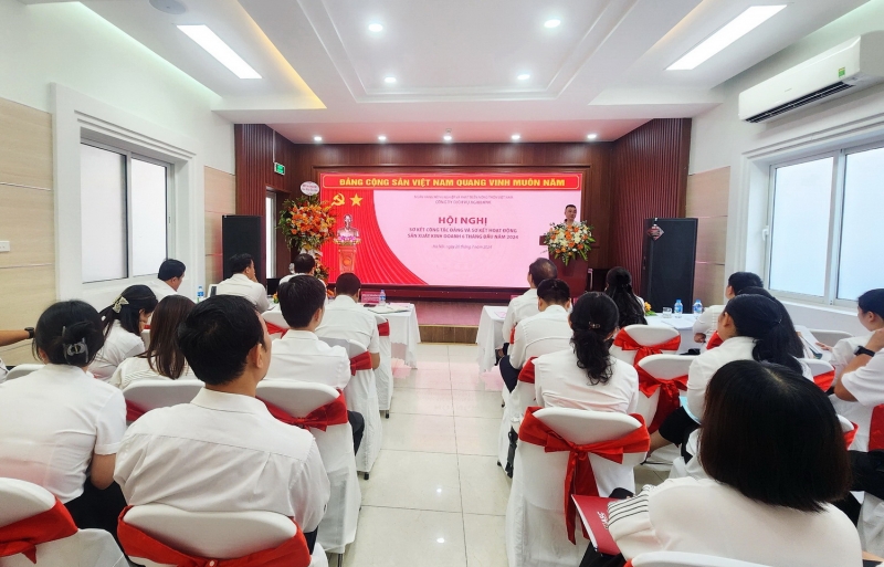 CÔNG TY DỊCH VỤ AGRIBANK TỔ CHỨC HỘI NGHỊ SƠ KẾT CÔNG TÁC ĐẢNG VÀ SƠ KẾT HOẠT ĐỘNG SẢN XUẤT KINH DOANH 6 THÁNG ĐẦU NĂM 2024
